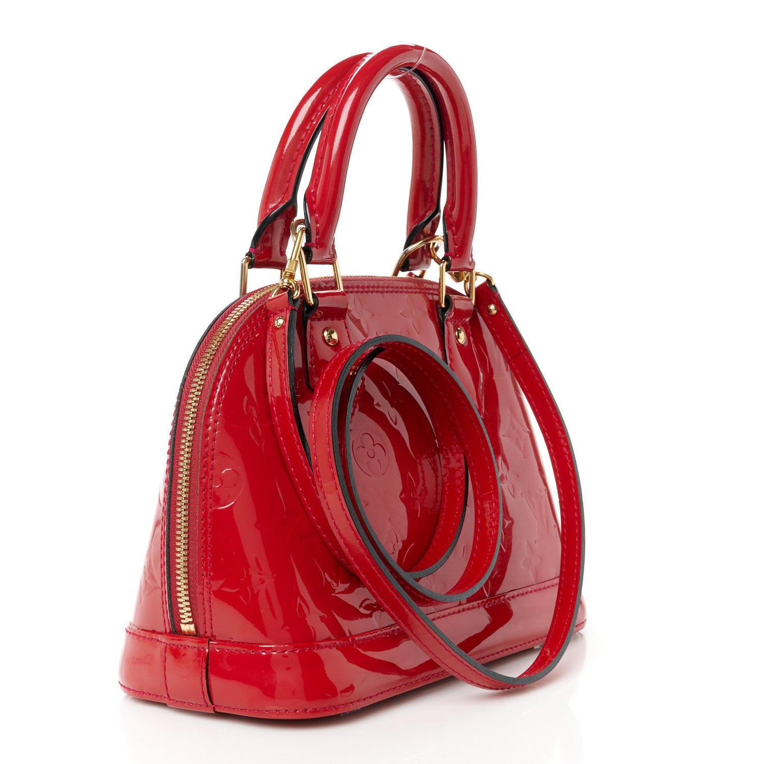 Louis Vuitton Vernis Alma BB Rose Indien 3 of 10