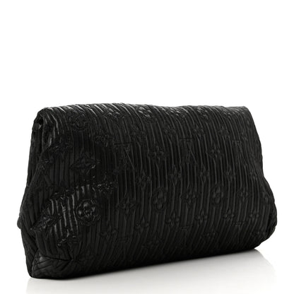 Louis Vuitton Jacquard Quilted Monogram Altair Clutch Black 3 of 6