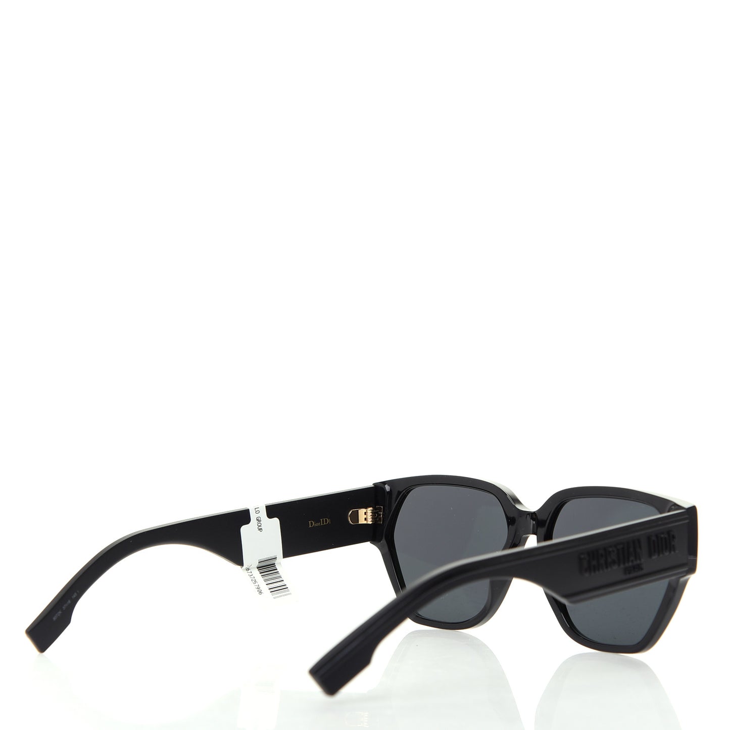 Acetate Square DiorID1 Sunglasses Black