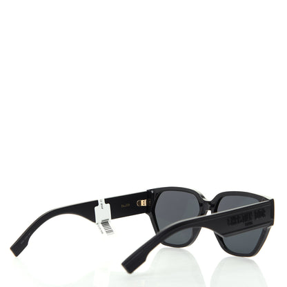 Christian Dior Acetate Square DiorID1 Sunglasses Black 4 of 6