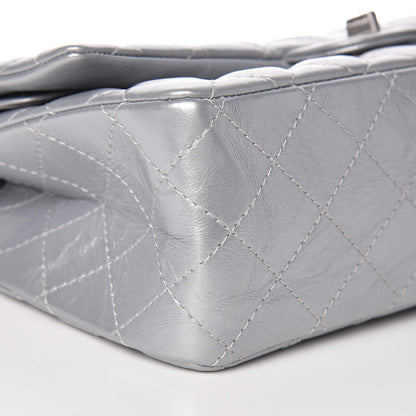Chanel Metallic Aged Calfskin Quilted 2.55 Reissue 226 Flap Silver 5 of 11