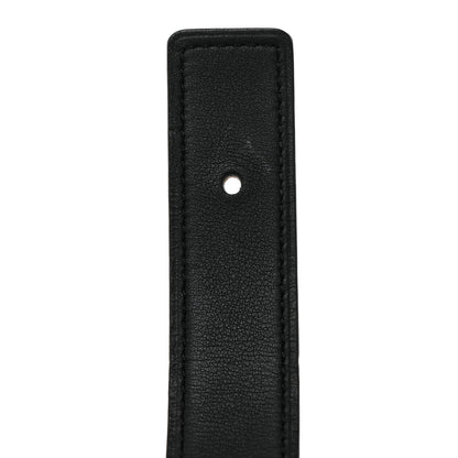 Hermes Epsom Swift 32mm Guilloche H Belt 95 38 Black Gold 3 of 9