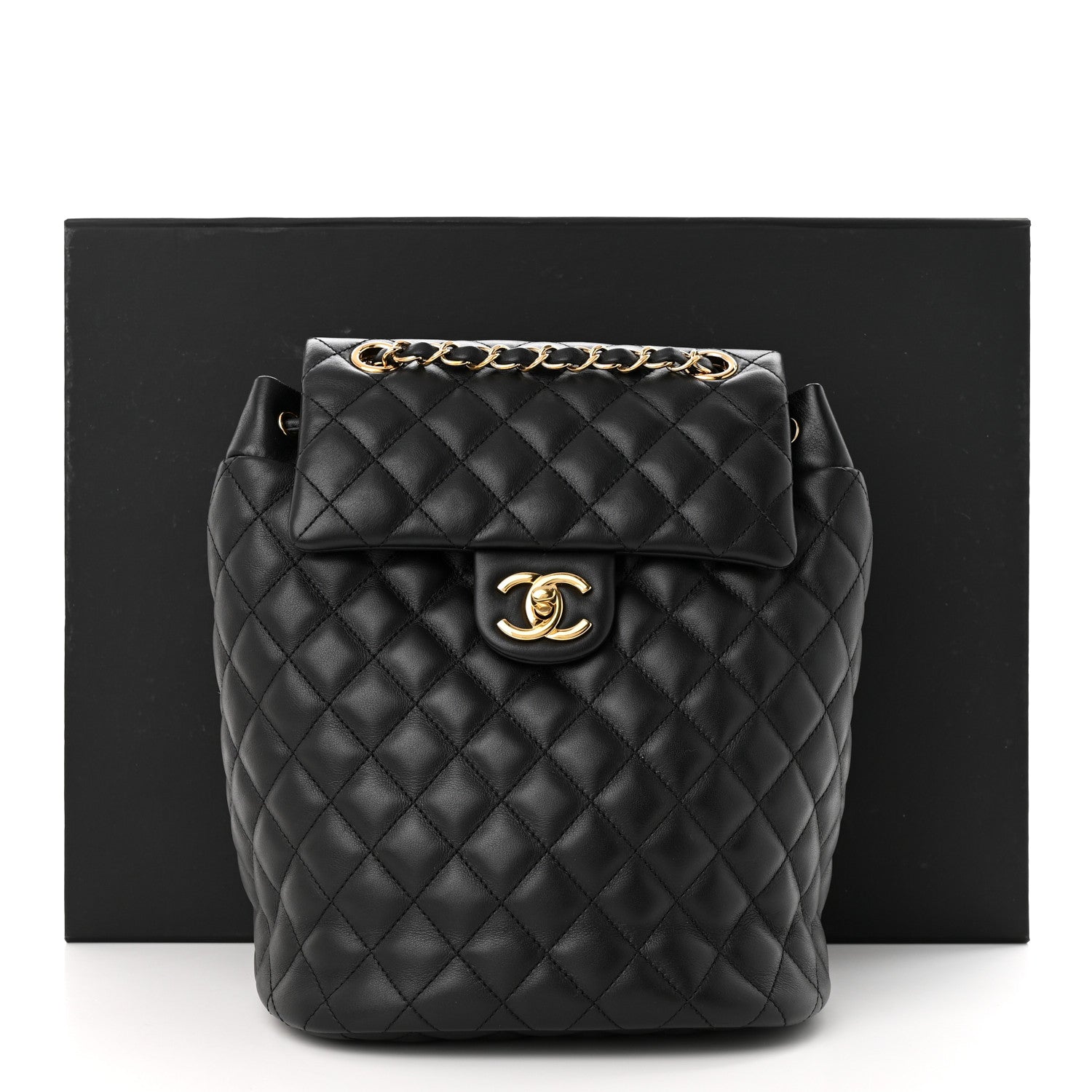 Chanel Lambskin Quilted Small Urban Spirit Backpack Black 11 of 11