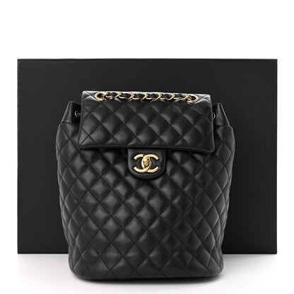 Chanel Lambskin Quilted Small Urban Spirit Backpack Black 11 of 11