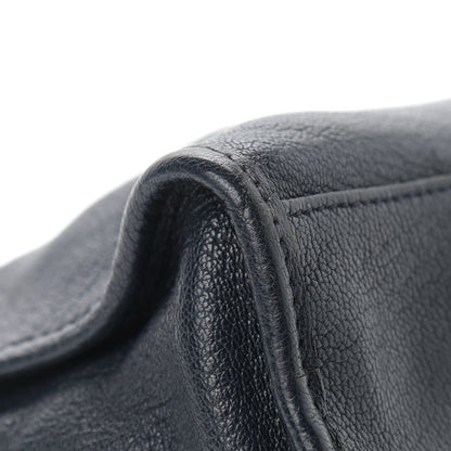 Balenciaga Chevre Gold Metallic Edge Hardware Mini City Bleu Nuit Dark Sea 7 of 22