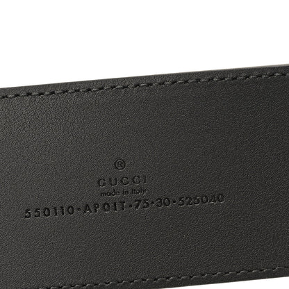 Gucci Calfskin Crystal Double G 55mm Belt 75 30 Black 3 of 5