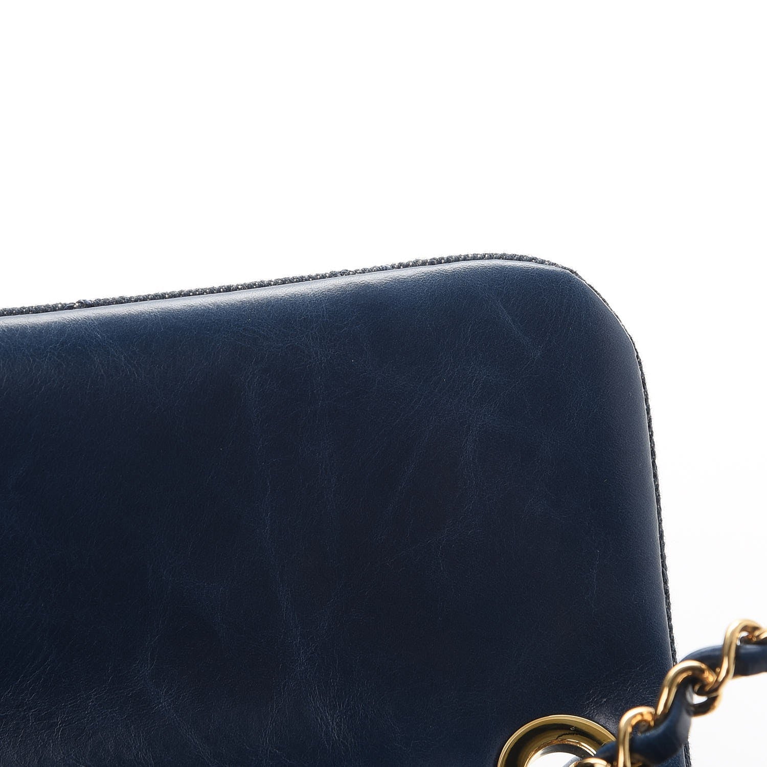 Chanel Denim Calfskin Quilted Small Flap Blue 9 of 9