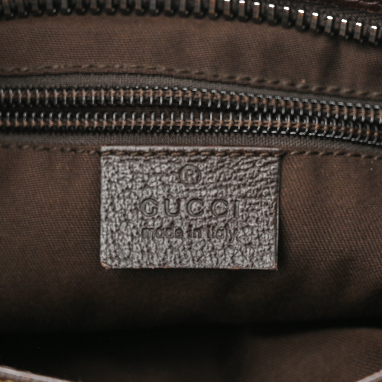 Monogram Flat Messenger Bag Dark Brown