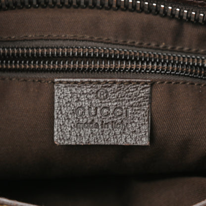 Gucci Monogram Flat Messenger Bag Dark Brown 6 of 10