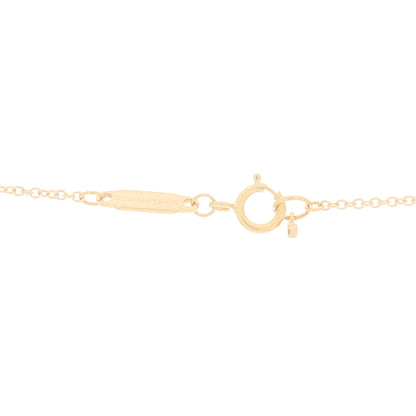 Tiffany 18K Rose Gold Diamond Tiffany T Two Open Vertical Bar Pendant Necklace 4 of 6