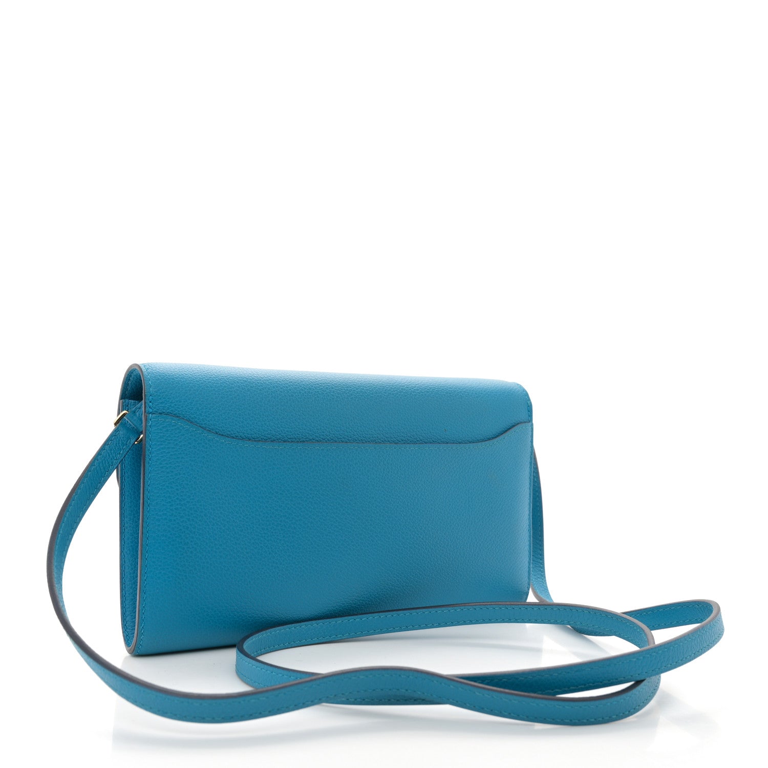 Hermes Evercolor Constance Wallet To Go Blue Zanzibar 3 of 12