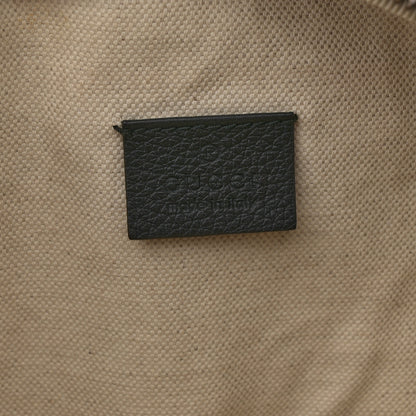 Gucci Grained Calfskin Logo Belt Bag Black 6 of 10