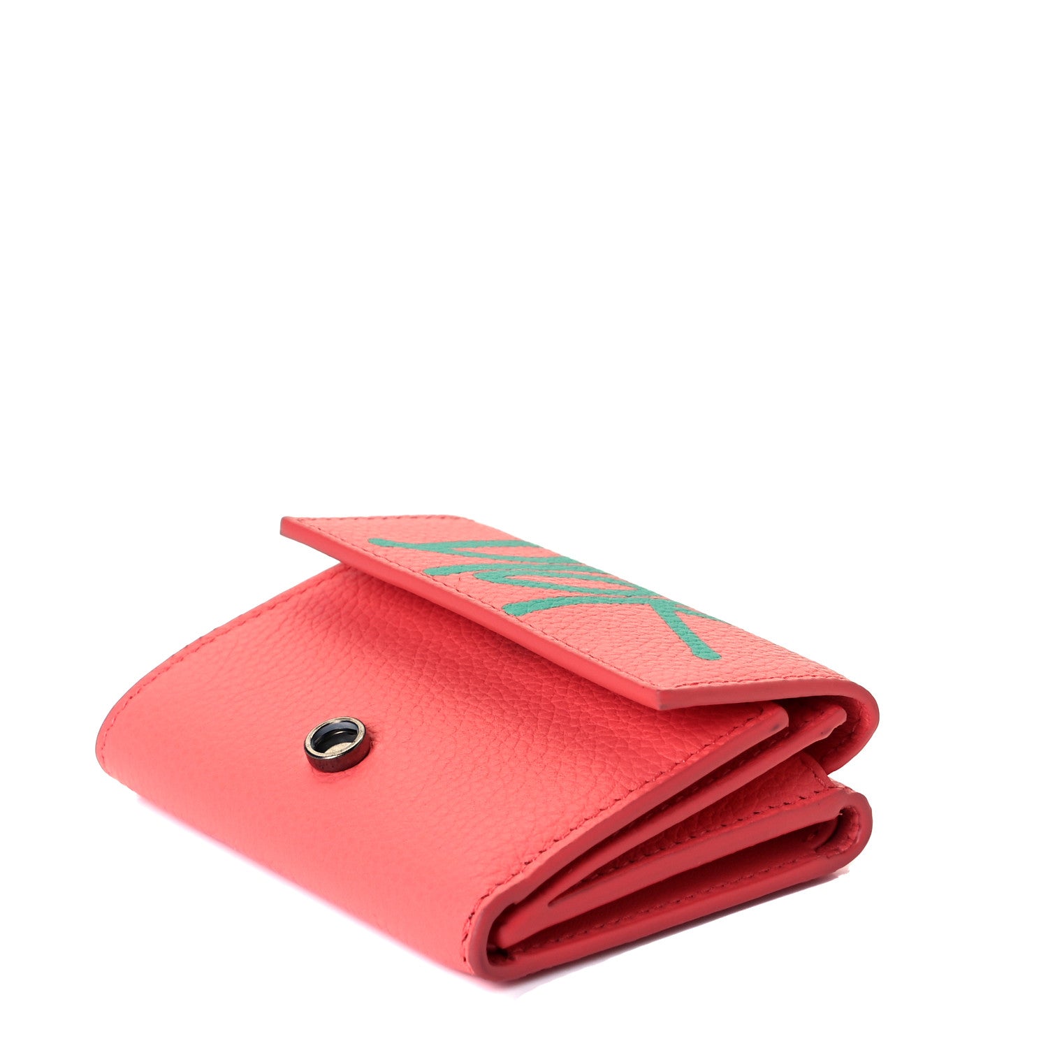 Christian Dior X SHAWN STUSSY Grained Calfskin Card Holder Rose Multicolor 6 of 7