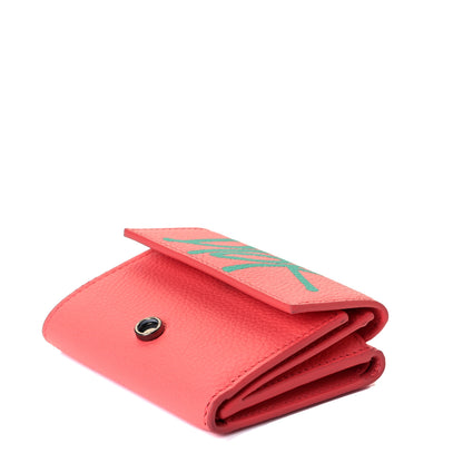 Christian Dior X SHAWN STUSSY Grained Calfskin Card Holder Rose Multicolor 6 of 7