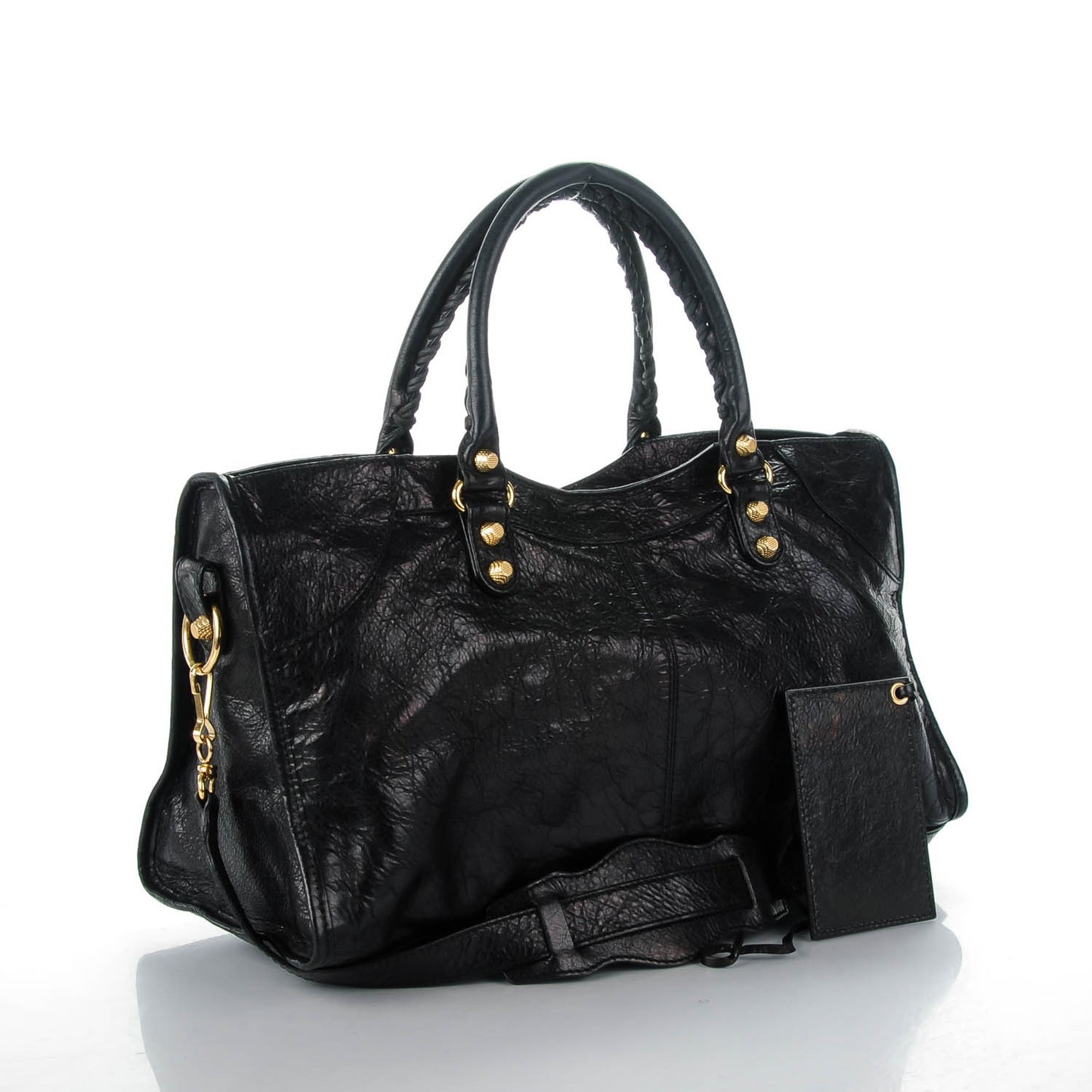 Agneau Giant 12 Gold Hardware Part Time Black