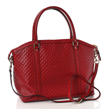 Gucci Soft Microguccissima Dome Satchel Red 3 of 9