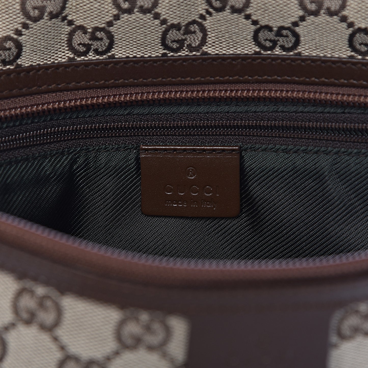 Monogram Flat Messenger Bag Dark Brown