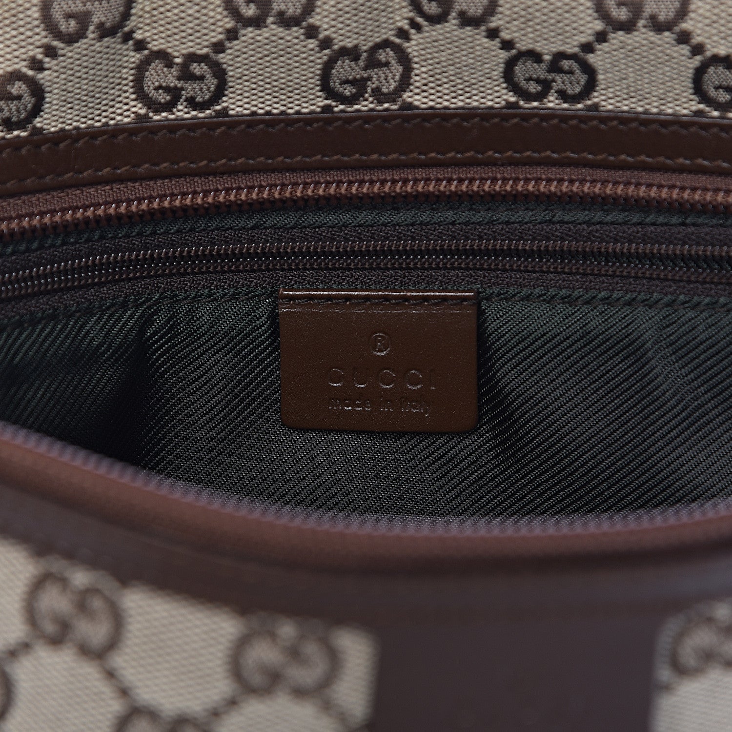 Gucci Monogram Flat Messenger Bag Dark Brown 6 of 12