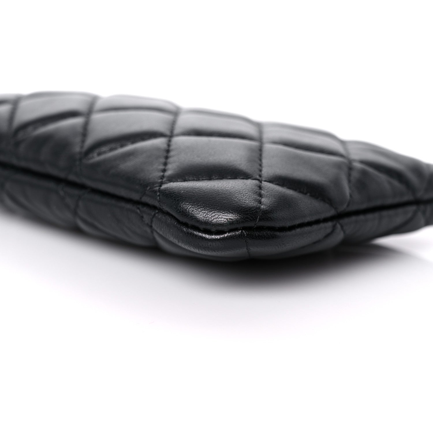 Chanel Lambskin Quilted Small Cosmetic Case Black 9 of 10