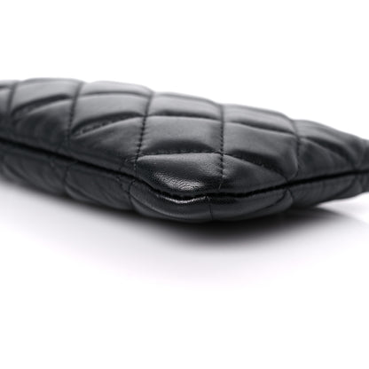 Chanel Lambskin Quilted Small Cosmetic Case Black 9 of 10