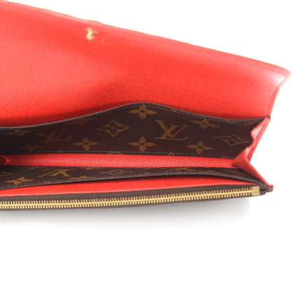 Louis Vuitton Monogram Bloom Flower Emilie Wallet Coquelicot 5 of 9