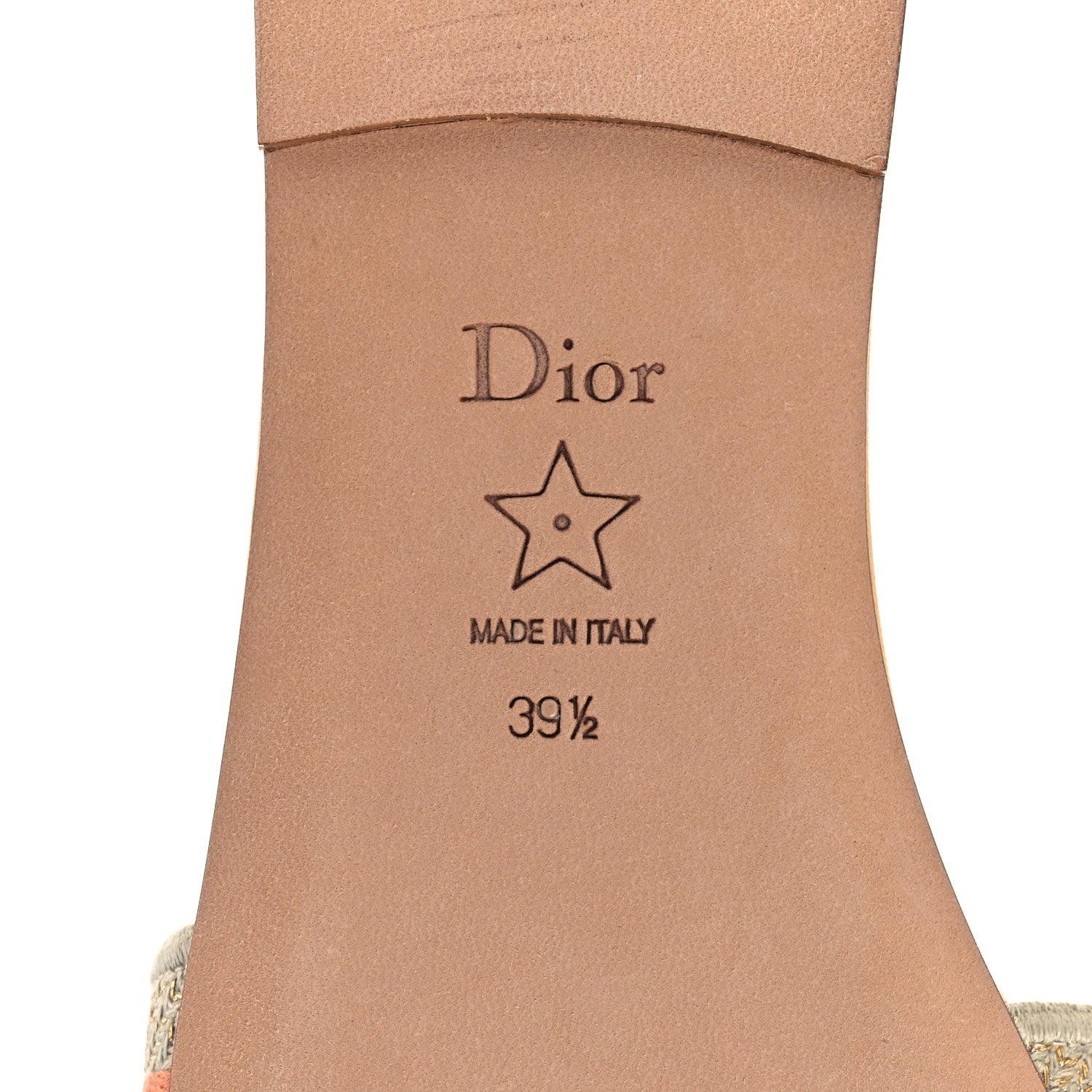 Christian Dior Cotton Embroidered Dway Mules Slide Sandals 39.5 Platinum 6 of 12