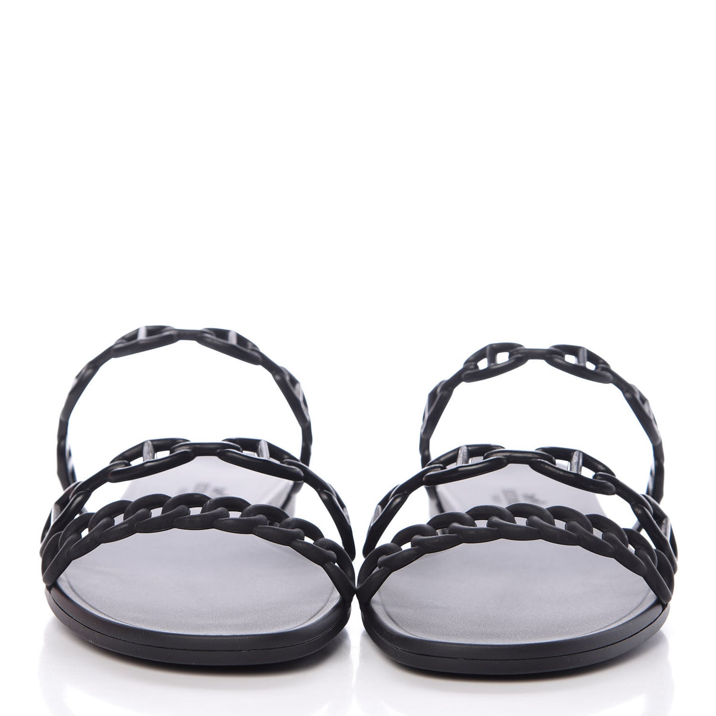 Rubber Chaine d'Ancre Rivage Sandals 38 Black