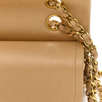 Chanel Lambskin Quilted Medium Double Flap Beige 19 of 26