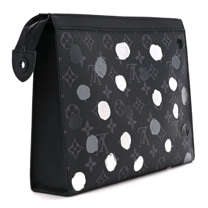 Louis Vuitton LV X YK Monogram Eclipse Dots Pochette Voyage MM Black 3 of 11