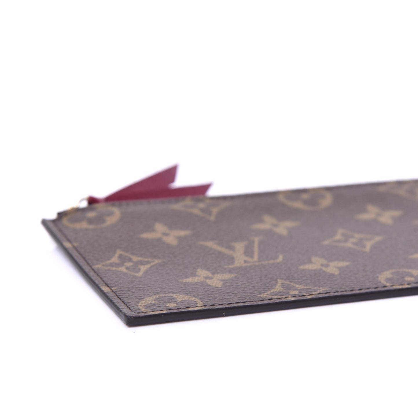 Monogram Felicie Chain Wallet Zippered Insert Fuchsia
