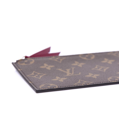 Louis Vuitton Monogram Felicie Chain Wallet Zippered Insert Fuchsia 7 of 8