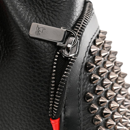 Christian Louboutin Calfskin Spiked Mini Explorafunk Keyring Bag Black 10 of 11