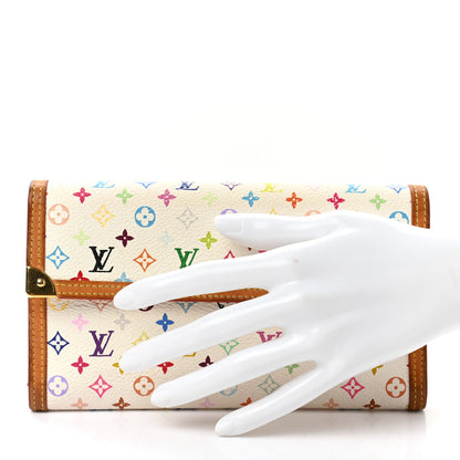Louis Vuitton Monogram Multicolor Porte Tresor International Wallet White 2 of 8