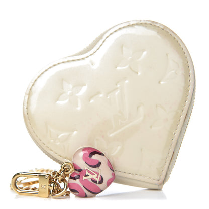 Louis Vuitton Vernis Heart Coin Purse Blanc Corail 1 of 11