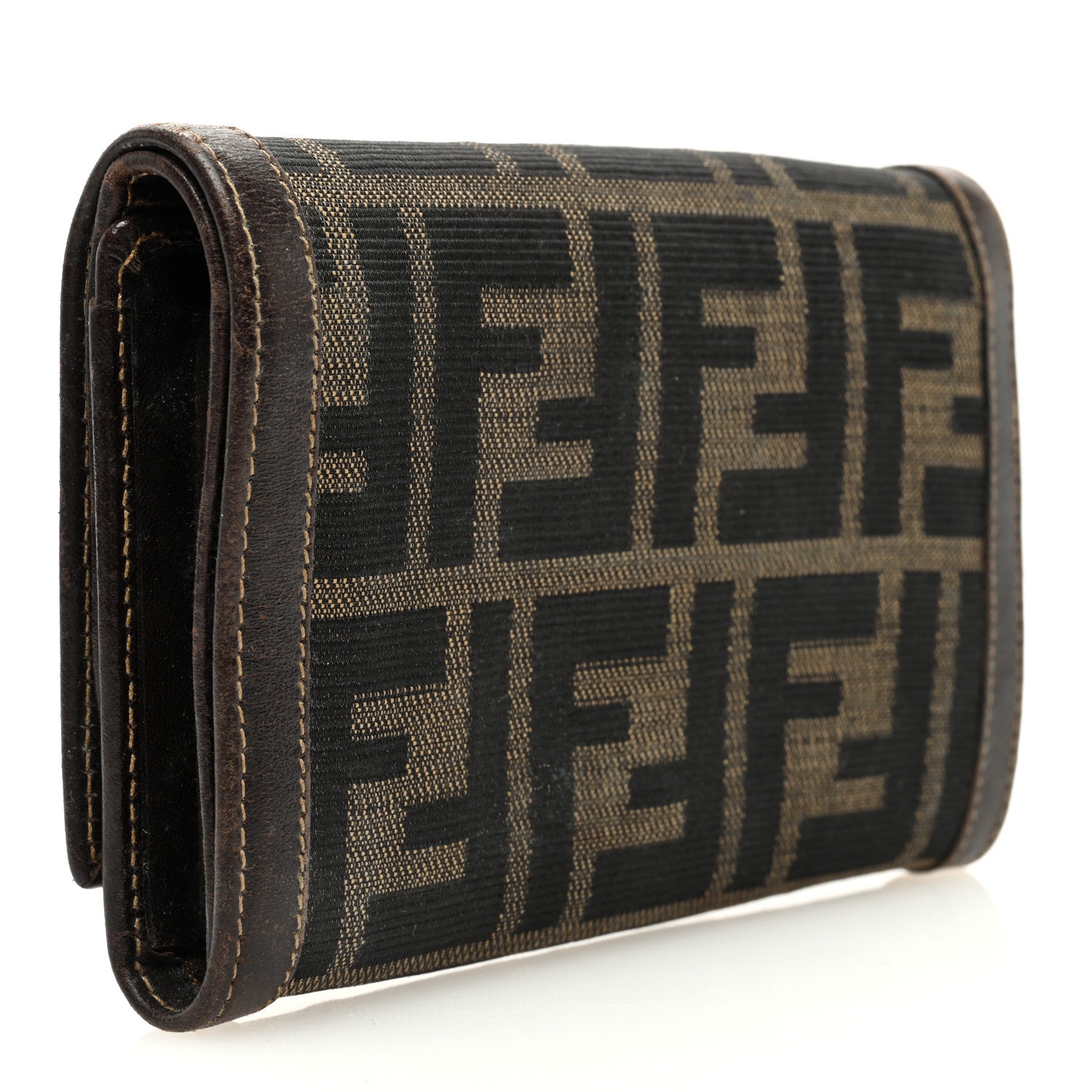 Fendi Zucca Compact Wallet Tobacco 3 of 6