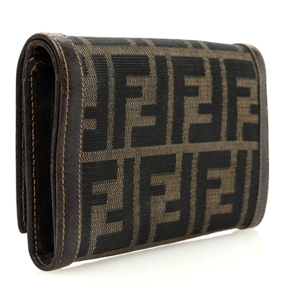 Fendi Zucca Compact Wallet Tobacco 3 of 6