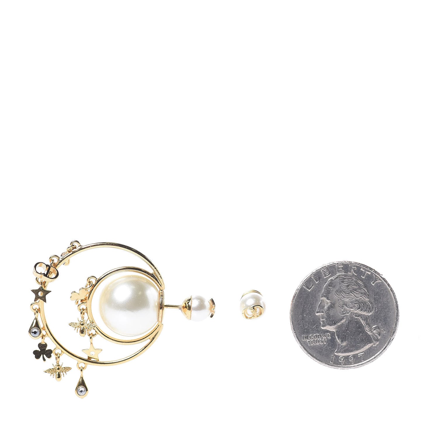 Pearl Tribales Earrings Gold