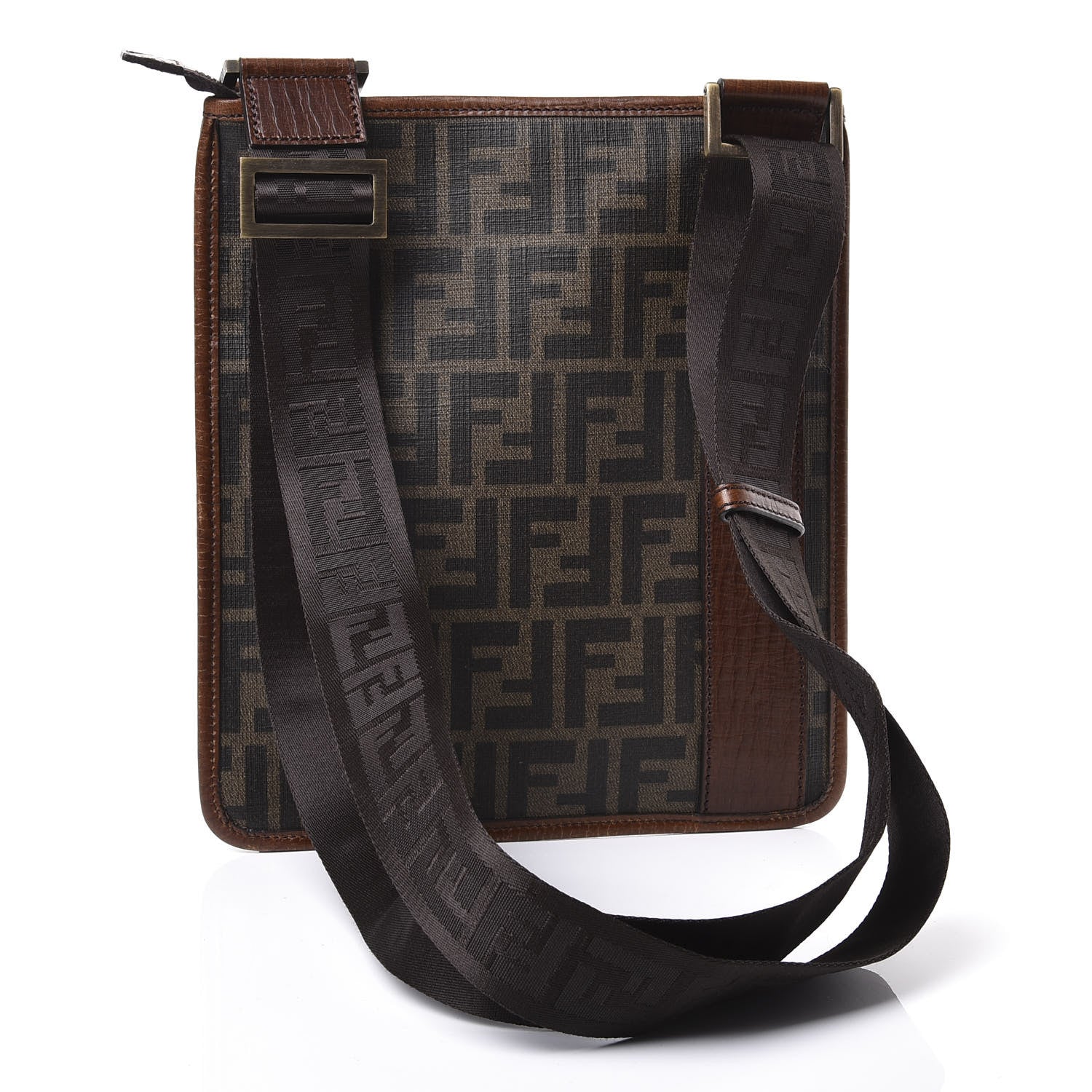 Fendi Zucca Spalmati Messenger Bag Tobacco 2 of 10