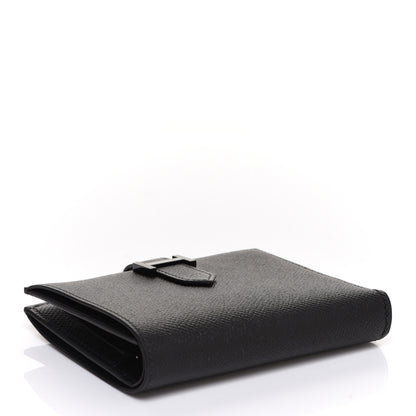 Hermes Epsom Monochrome Bearn Compact Wallet Black 4 of 8