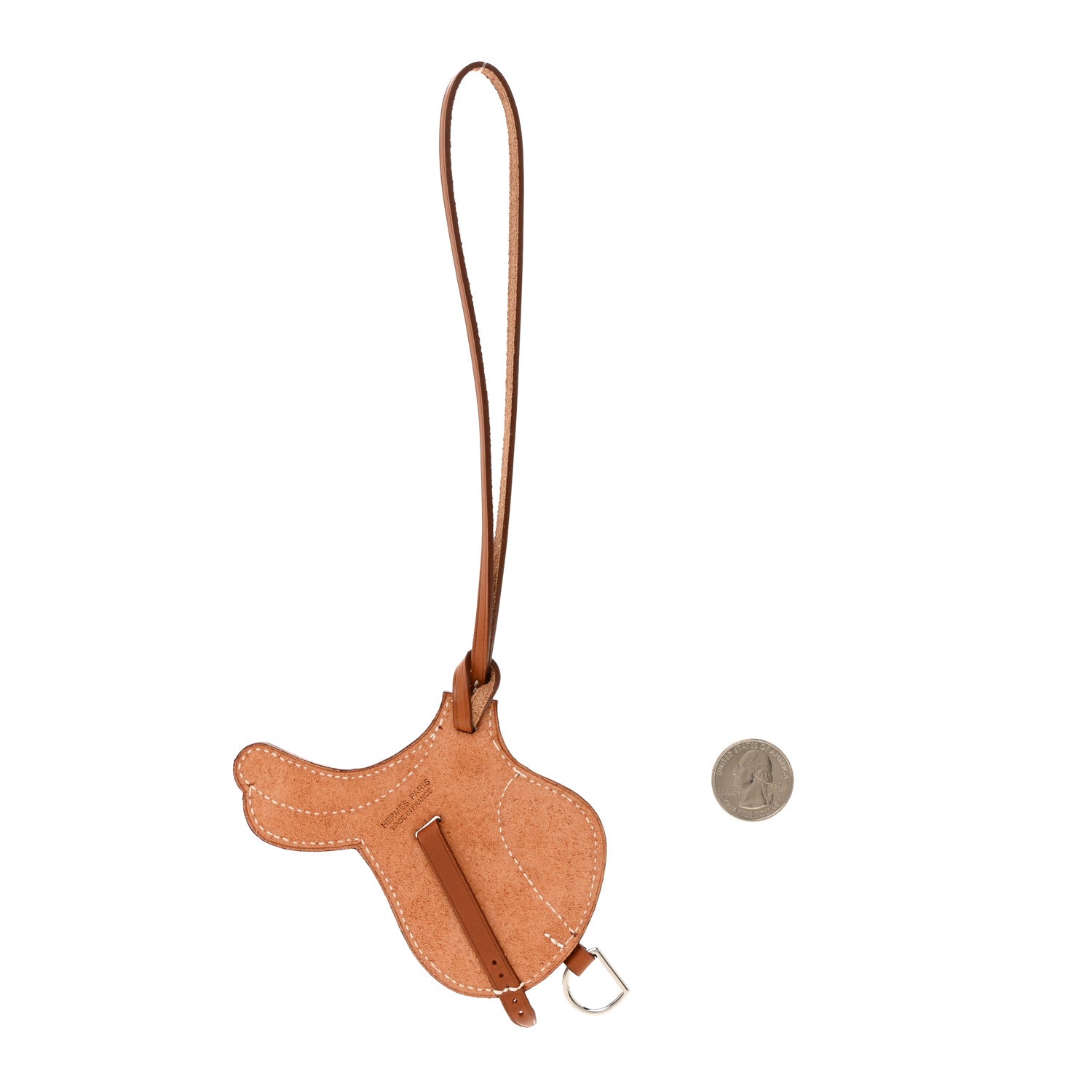 Hermes Natural Barenia Paddock Selle Horse Saddle Bag Charm 2 of 4
