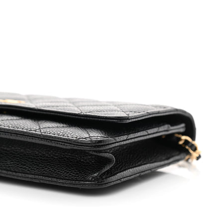 Chanel Caviar Quilted Wallet On Chain WOC Black 11 of 13