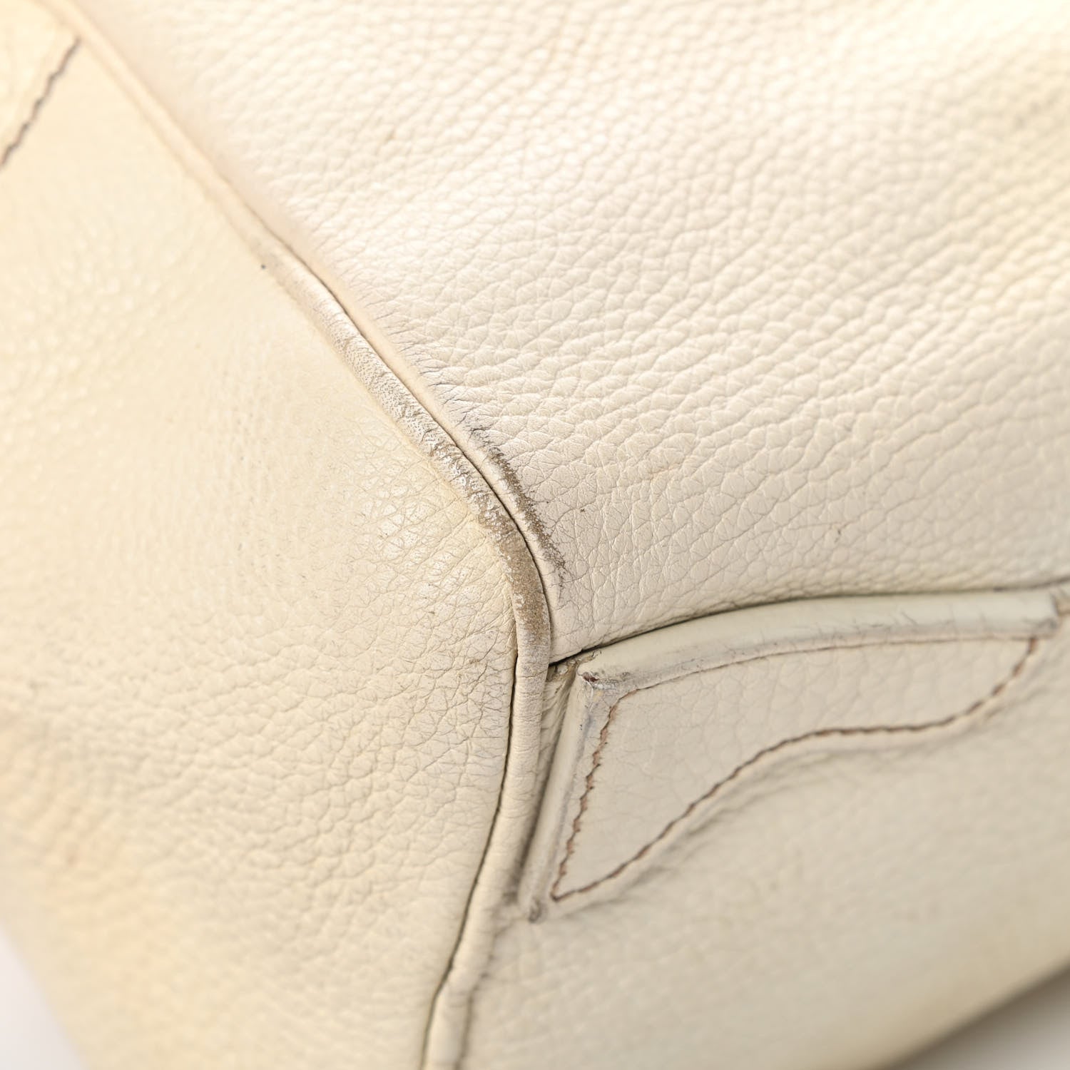 Prada Vitello Daino Embossed Logo Bowler Talco 12 of 23
