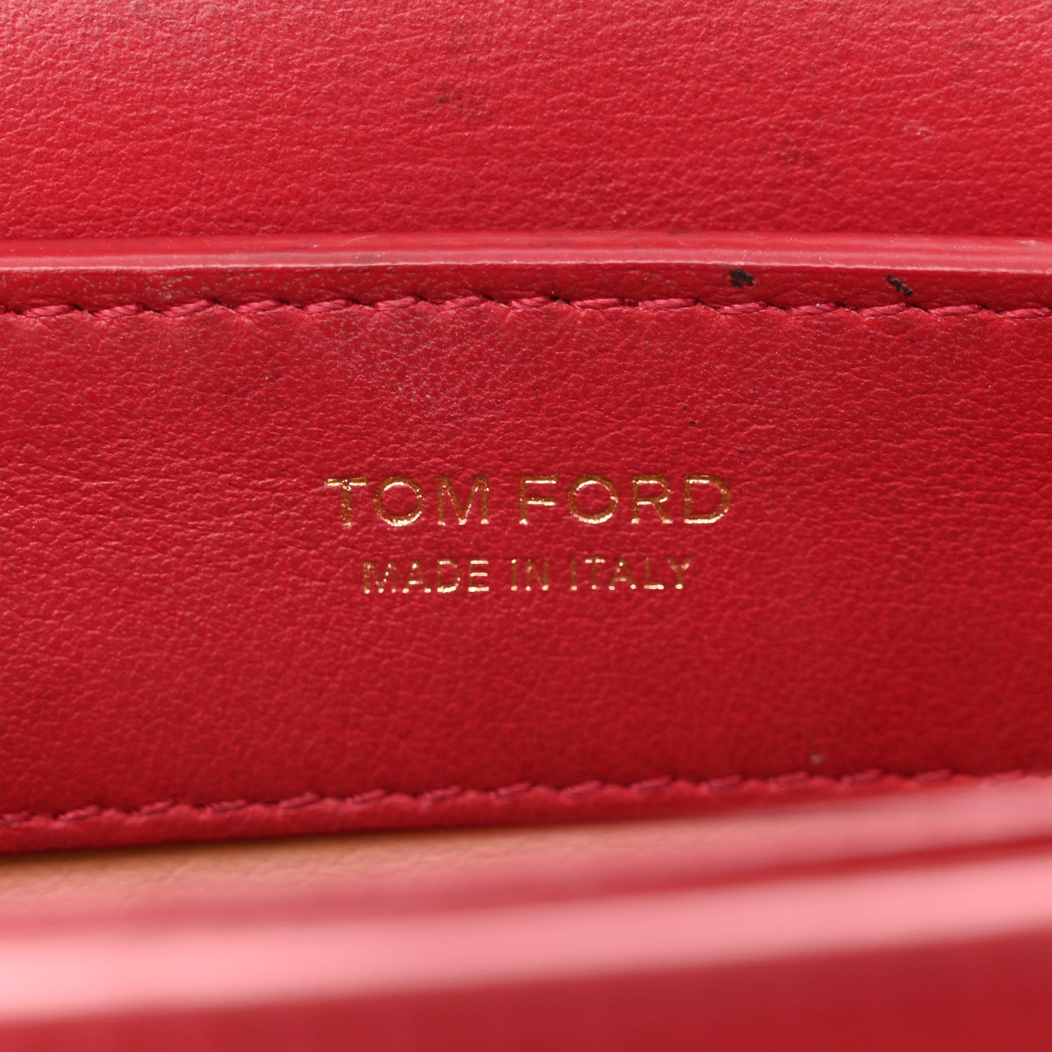 Tom Ford Calfskin Small Sienna Shoulder Bag Red 6 of 17