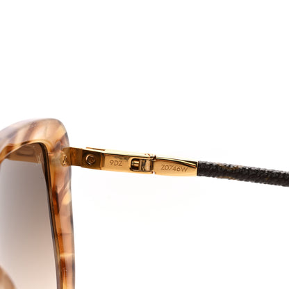 Louis Vuitton Monogram Charlotte Sunglasses Z0746W Tortoise 6 of 7