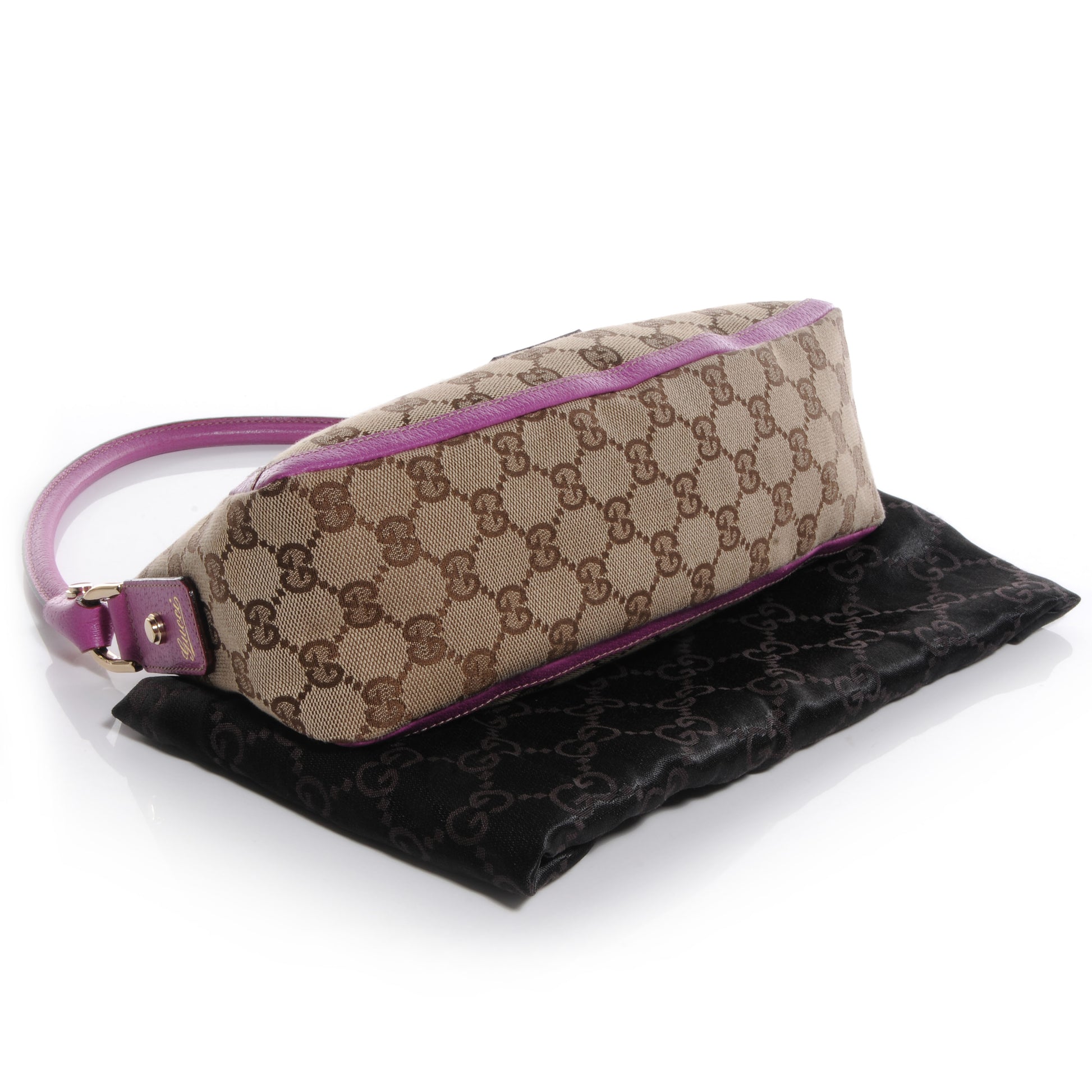 Gucci Monogram Abbey Pochette Fuchsia 4 of 7