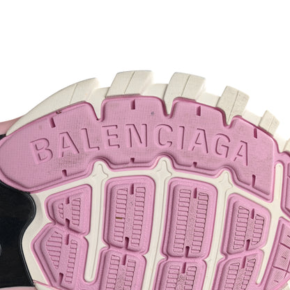 Balenciaga Mesh Rubber Tri-Color Womens Track Sneakers 37 White Pink Grey 8 of 10