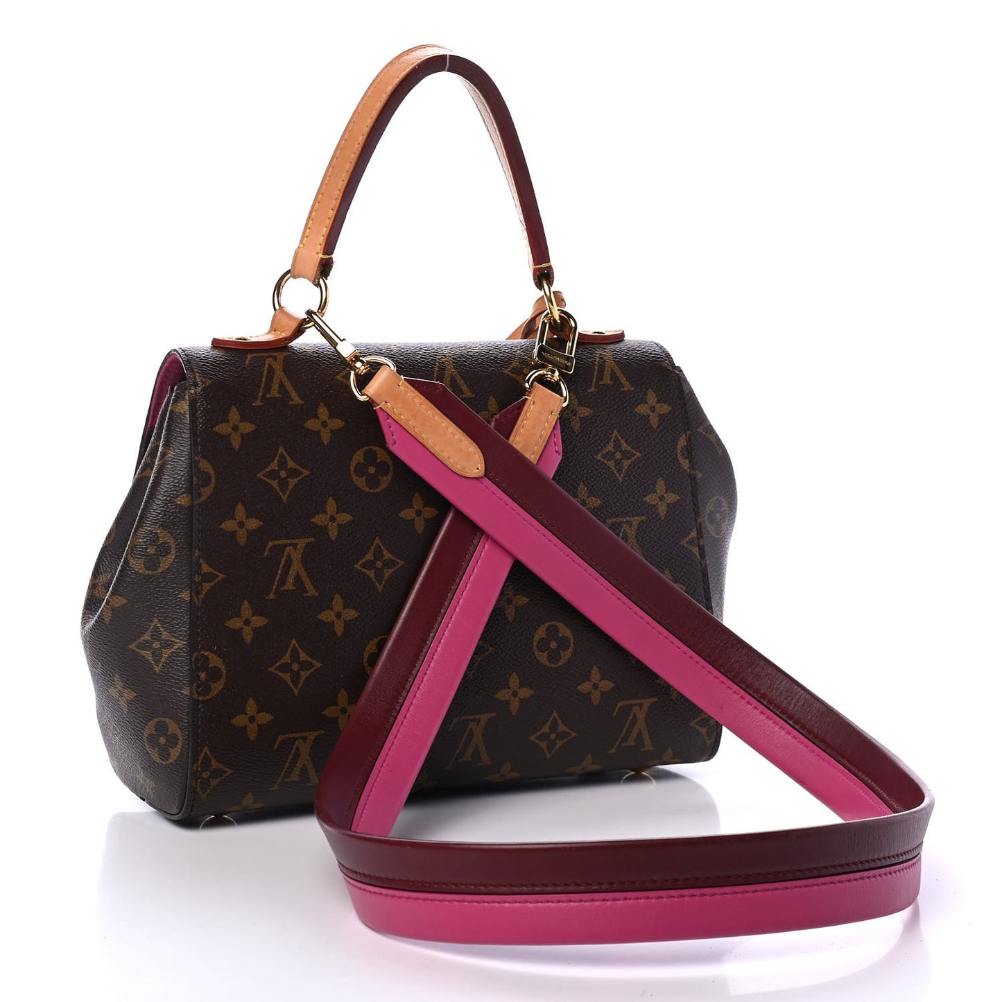 Monogram Cluny BB Bordeaux Fuchsia