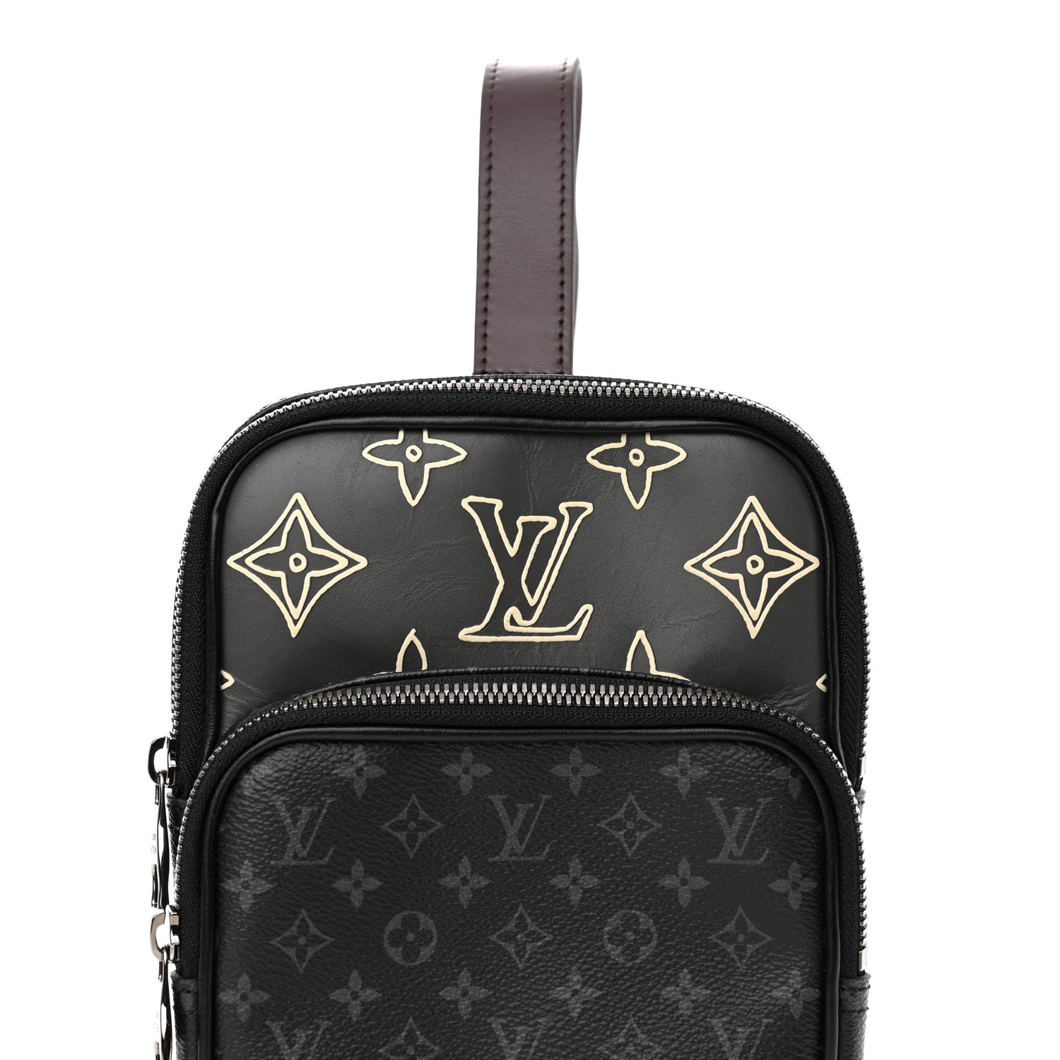 Louis Vuitton Monogram Eclipse Patchwork Amazone Sling Bag 8 of 11