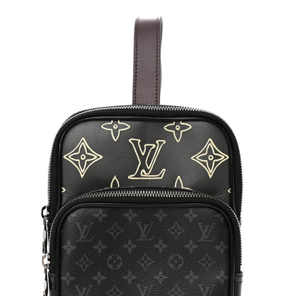 Louis Vuitton Monogram Eclipse Patchwork Amazone Sling Bag 8 of 11