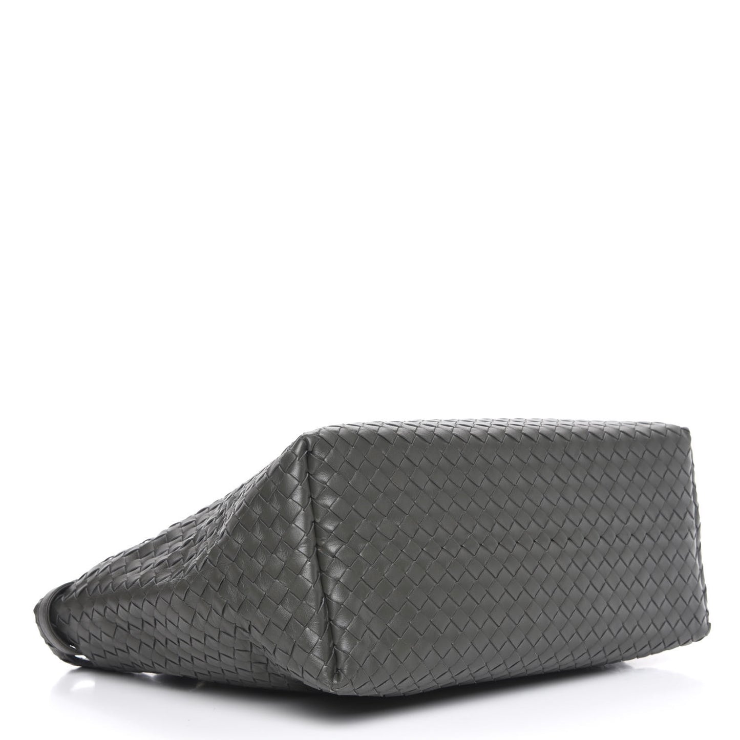 Nappa Intrecciato Medium Garda Bag Light Grey